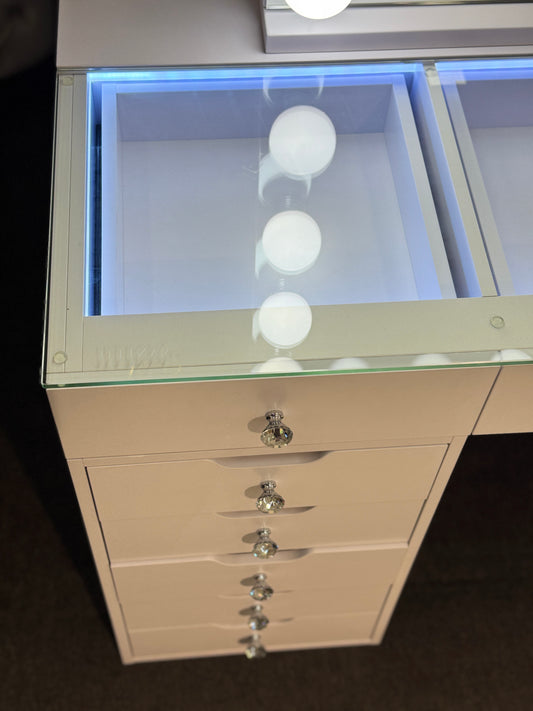 Hollywood Vanity Mirror + Dresser