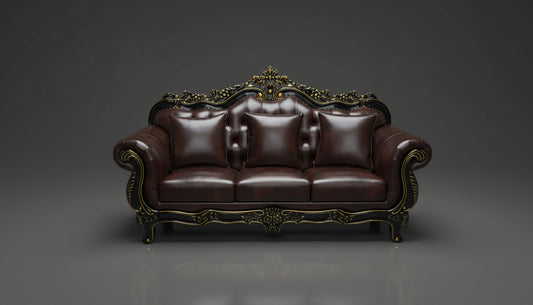 Noufisa Classical 3&2&1 - Leather Sofa