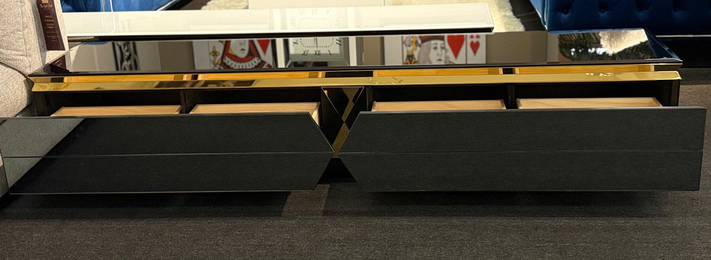 YASSY TV UNIT Sleek/Low-Profile (Black OR White)