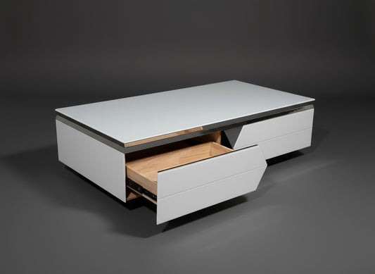YASSY Coffee Table Slim-Line (Black OR White)