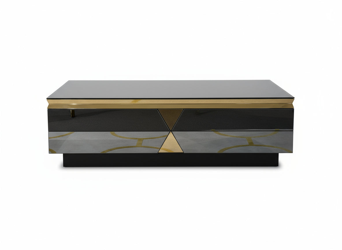 YASSY Coffee Table Slim-Line (Black OR White)