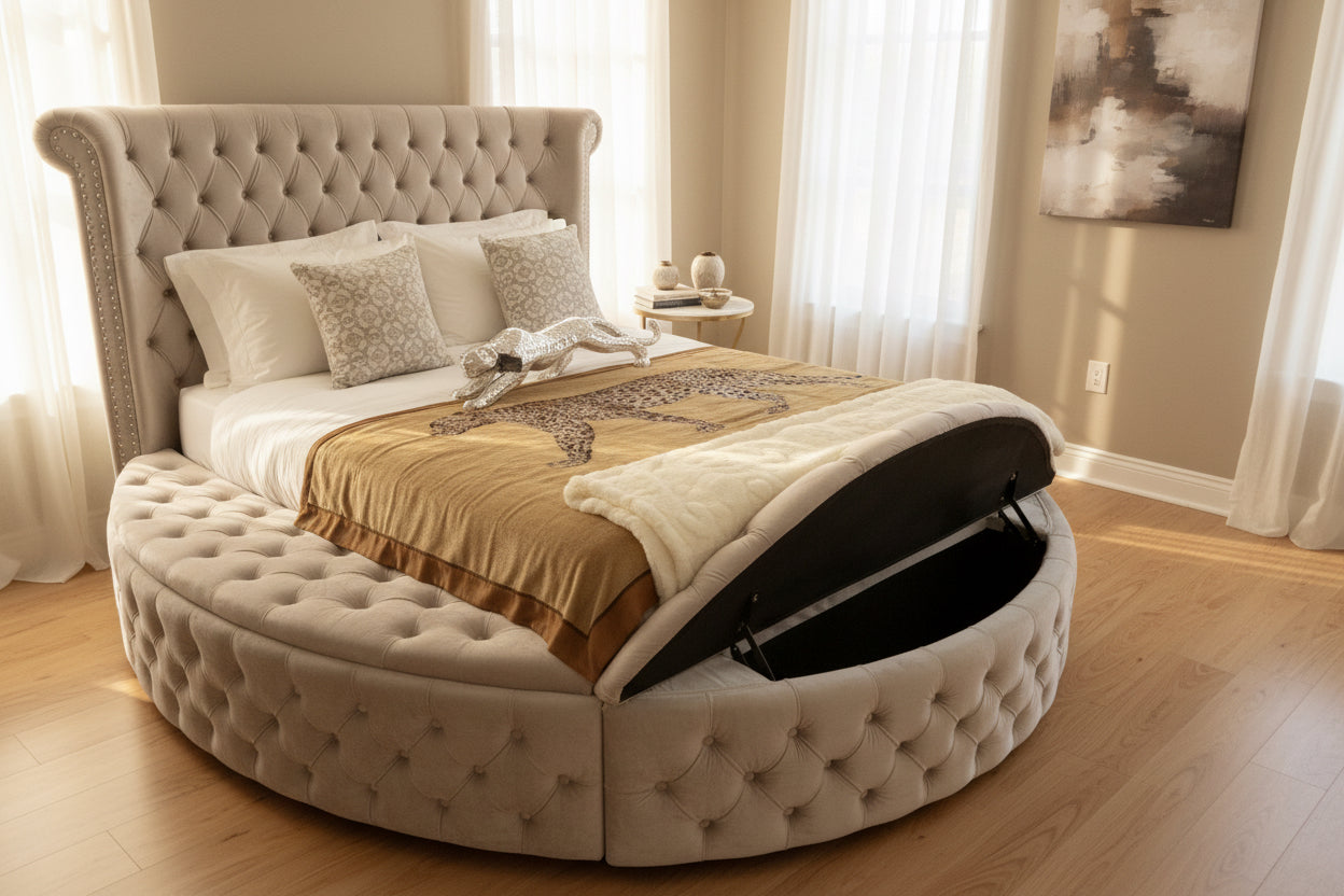 Fantasia Royal Velvet Bed (QUEEN OR KING)