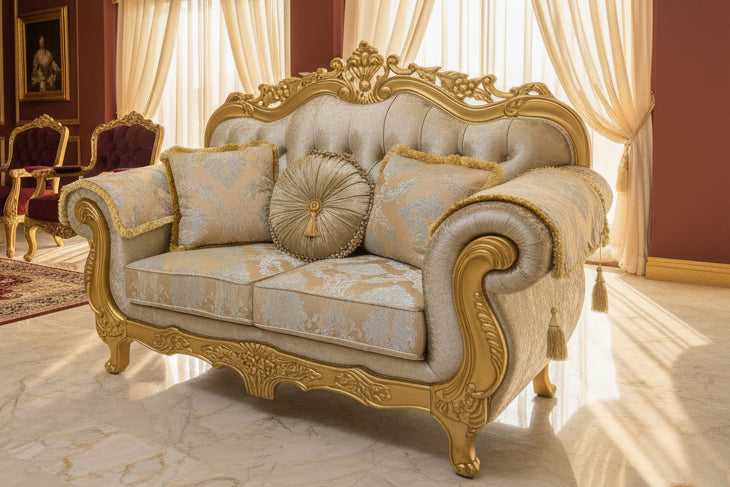 Roma Italian classic sofa set 3&2&1
