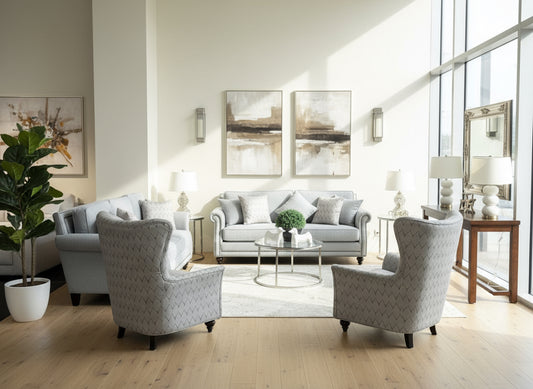 Hamilton 3&2&1&1 Sofa Set (Subtle Grey) - Fabric