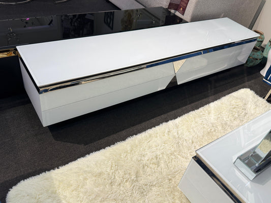 YASSY TV UNIT Sleek/Low-Profile (Black OR White)