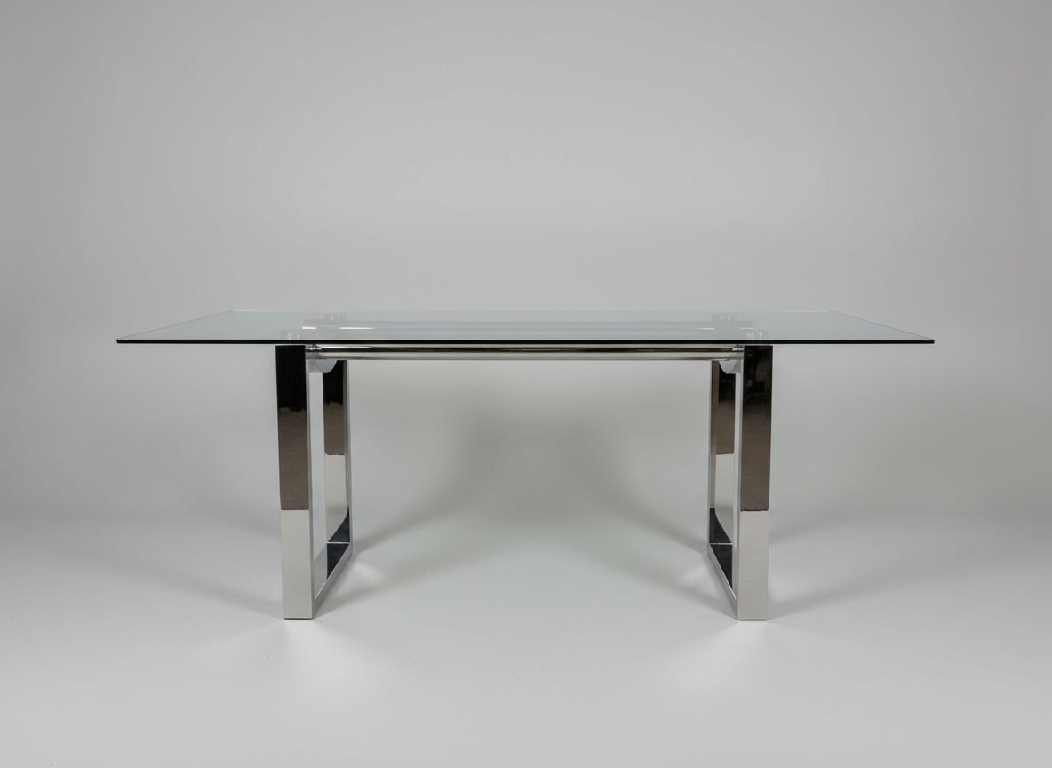 Clearview Dining Table - Tempered Glass Dining Table 2.0m